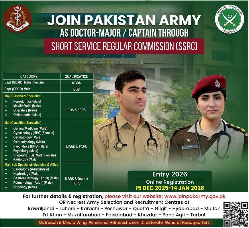 join pak army jobs 2026 online registration